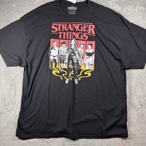 Stranger Things Graphic‎ T Shirt Men's 3XL Black Netflix Retro Cast Tee NWT